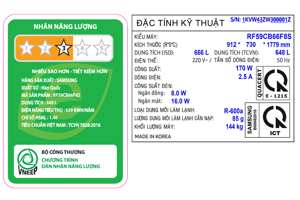 Tủ lạnh Samsung Inverter 648 lít Multi Door Bespoke RF59CB66F8S/SV