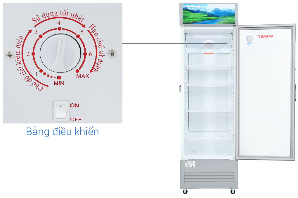 Tủ mát Sanaky Inverter 340 lít TM.VH-408K3L